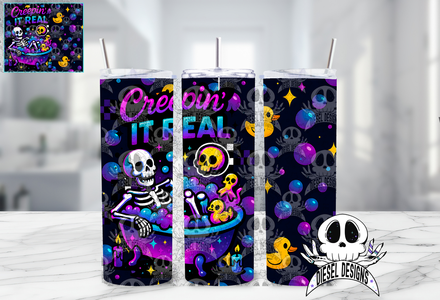 Creeping It Real Tumbler | 20oz. Tumbler Wrap | 300 DPI | Digital File Only