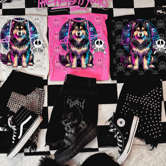 Galaxy Compfy Dog V2 PNG  | 300 DPI | Transparent PNG | Digital File Only