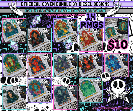 Ethereal Coven Bundle  | 300 DPI | Transparent PNG | Digital File Only | Bundle
