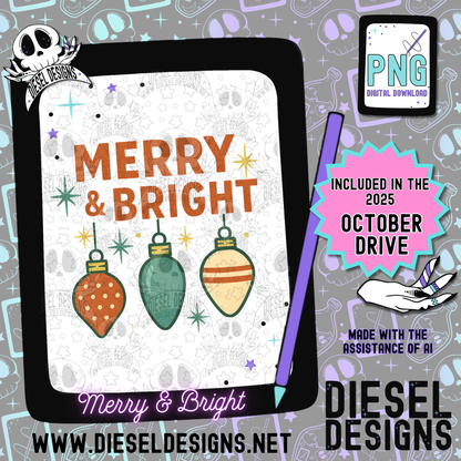 Retro Christmas PNG Bundle  | 300 DPI | Transparent PNG | Digital File Only | Bundle