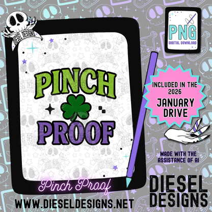 Pinch Proof PNG  | 300 DPI | Transparent PNG | Digital File Only