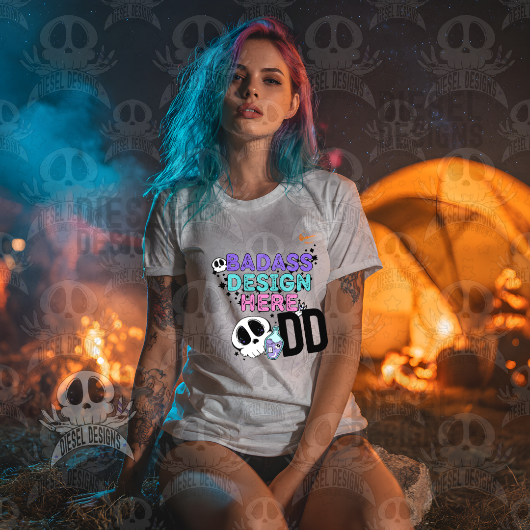 White T-shirt Camping In The Pumpkin Patch Mock Up Bundle | AI Assisted Mock UP | PNG | Bundle