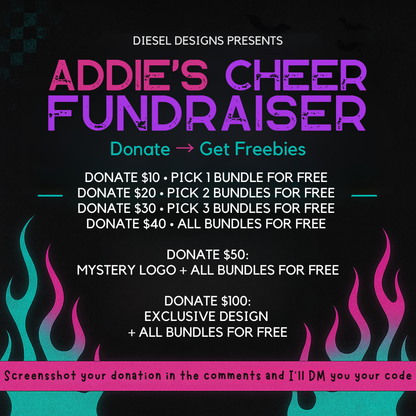 Blue Monster Cheer Fundraiser For Addie Seamless Pack