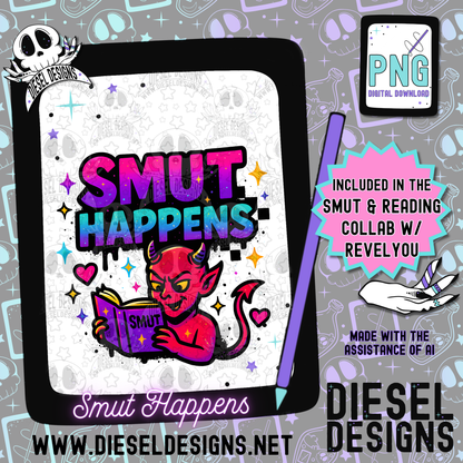 Smut And Reading Collab With RevelYou Design Co | 300 DPI | PNG | Tumbler Wraps | Libby Wraps | Collab | Digital File Only