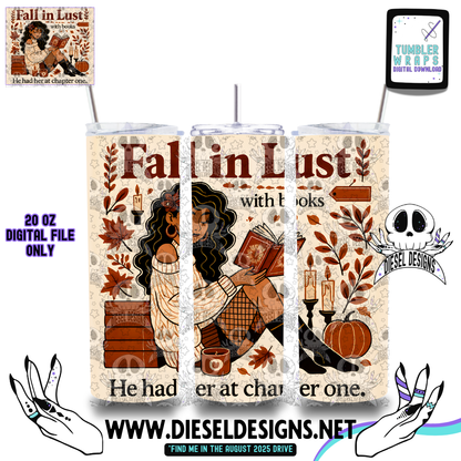 Fall In Lust Tumbler | 20oz. Tumbler Wrap | 300 DPI | Digital File Only