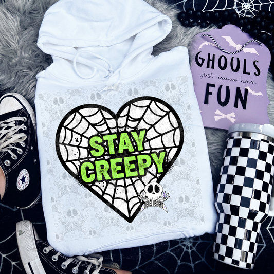 Stay Creepy V1 PNG  | 300 DPI | Transparent PNG | Digital File Only