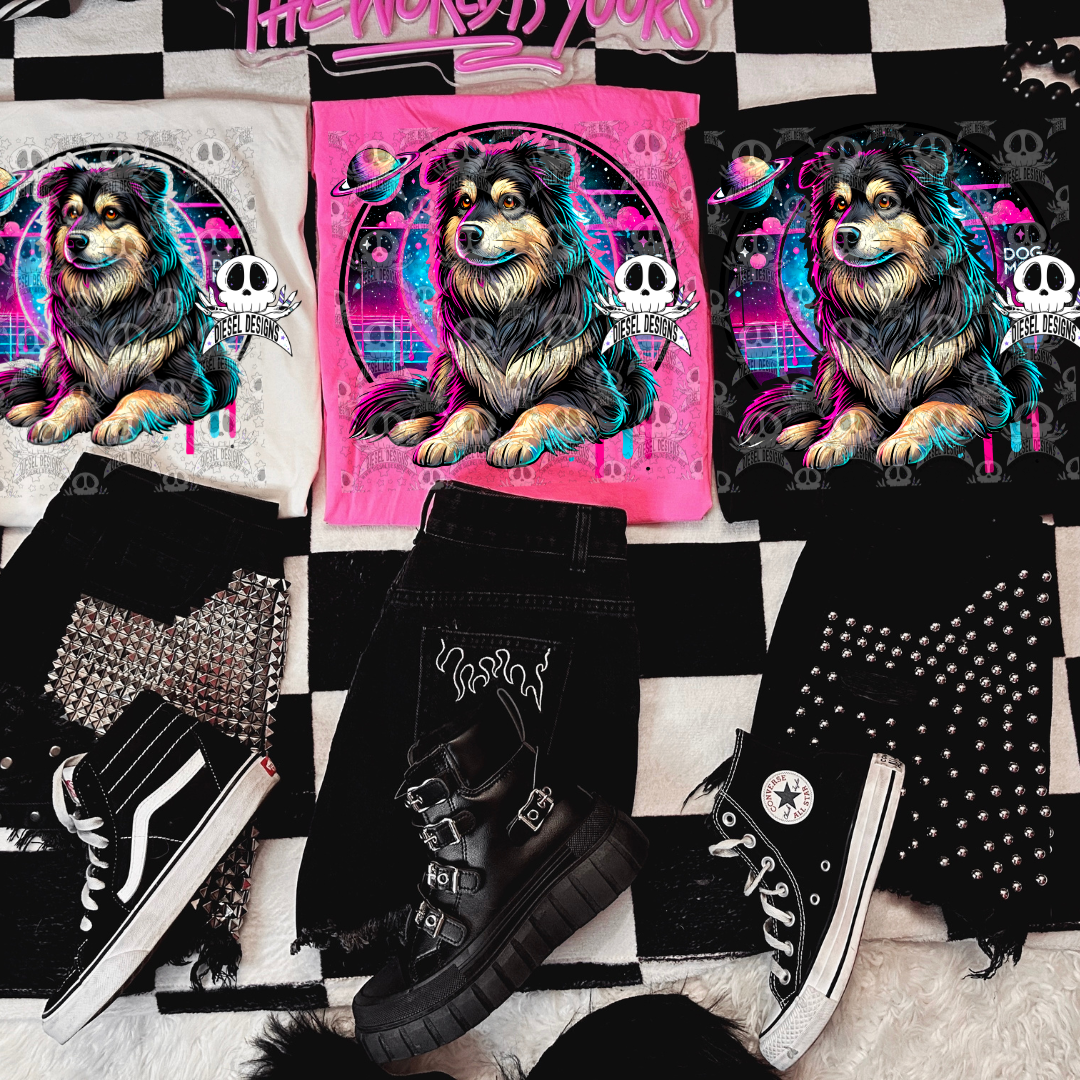 Galaxy Compfy Dog V3 PNG  | 300 DPI | Transparent PNG | Digital File Only