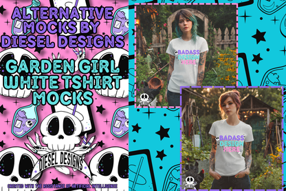 Garden Girls Mock Ups Set of 2 AI Assisted Mock UP | PNG |