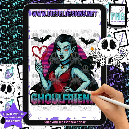 Ghoulfriend PNG  | 300 DPI | Transparent PNG | Digital File Only