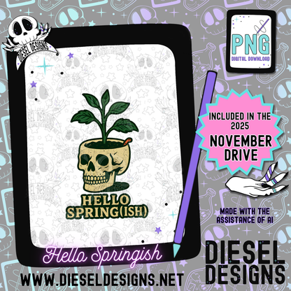 November 2025 Monthly Google Drives | 300 DPI | Transparent PNG | Seamless | Tumbler Wraps | Clipart