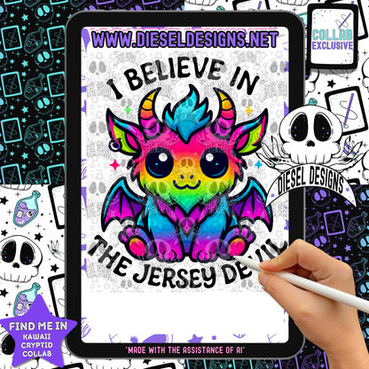 Kawaii Cryptids Collab With Emerald Ink|  Files | PNG | Collab | Seamless