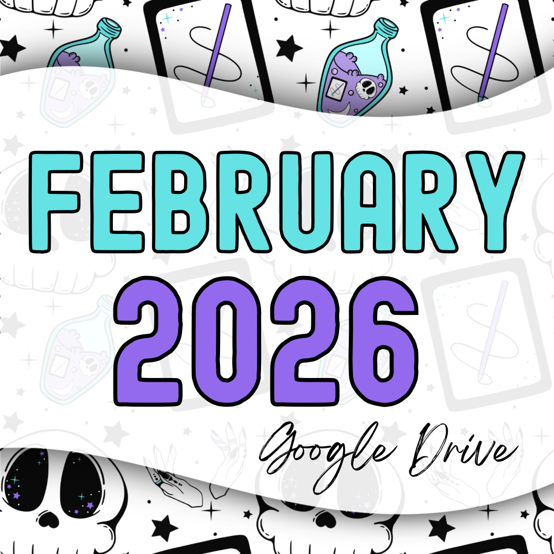 February 2026 Monthly Google Drives | 300 DPI | Transparent PNG | Seamless | Tumbler Wraps | Clipart
