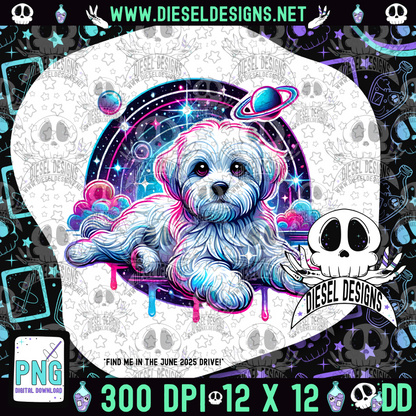 Galaxy Pup PNG  | 300 DPI | Transparent PNG | Digital File Only