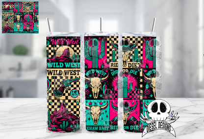 Ride Or Die Tumbler | 20oz. Tumbler Wrap | 300 DPI | Digital File Only