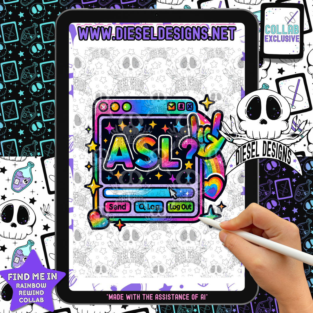 Rainbow Rewind Collab With Rainbow Rat |  Files | PNG | Collab | Tumbler | Seamless