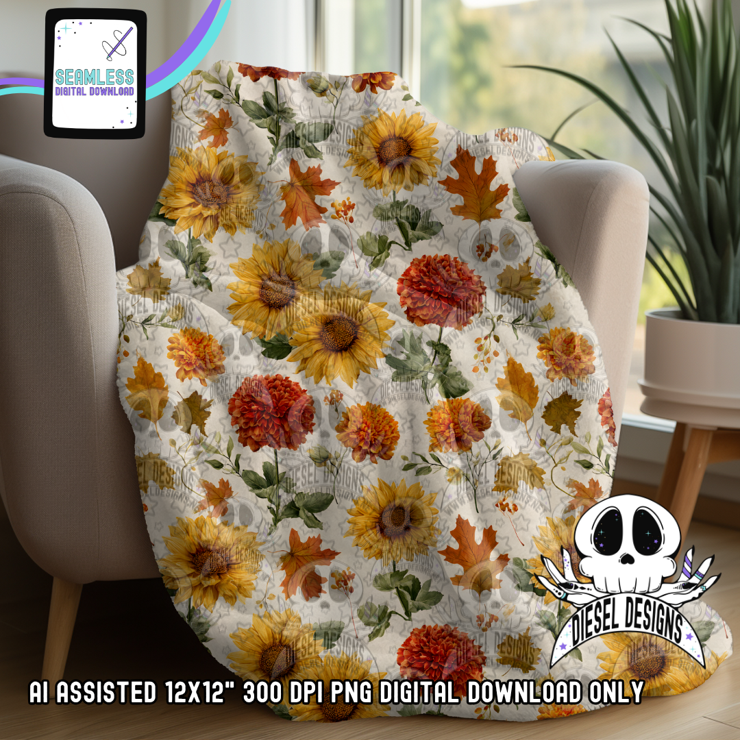 Fall Feelings Seamless | Seamless File | 300 DPI | 12" x 12" | Digital File only