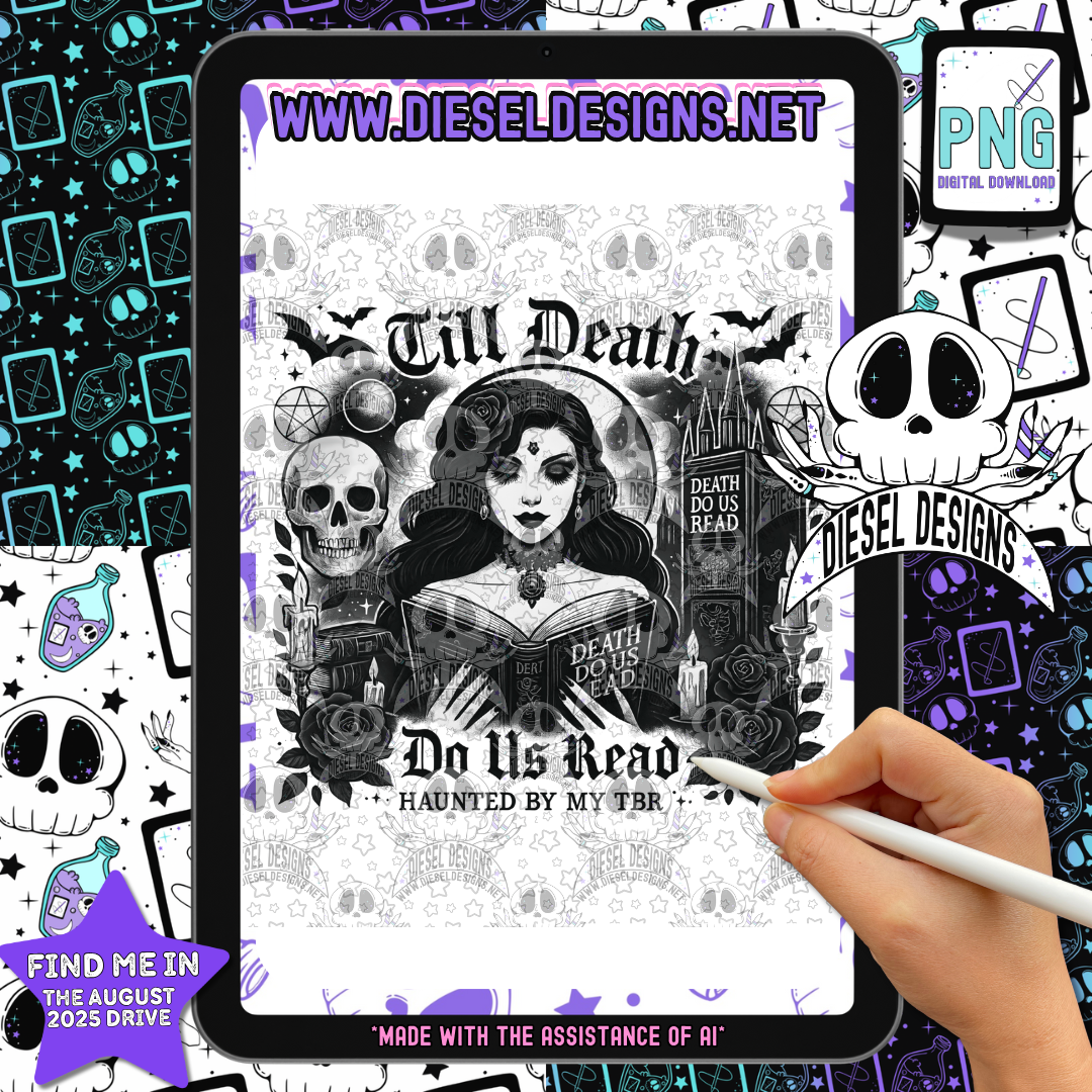 Till Death Do Us Read PNG  | 300 DPI | Transparent PNG | Digital File Only