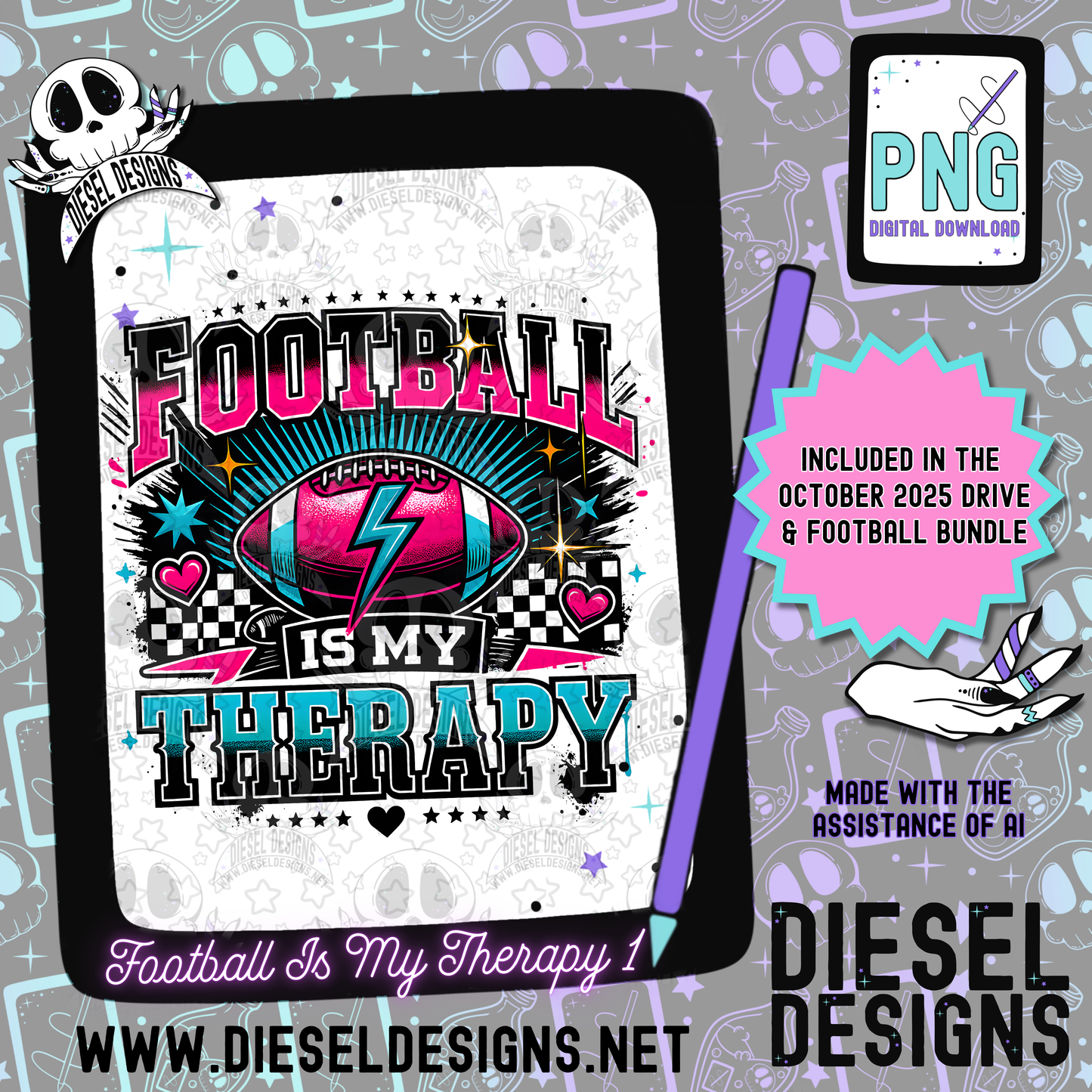 Football Bundle Bundle  | 300 DPI | Transparent PNG | Digital File Only | Bundle
