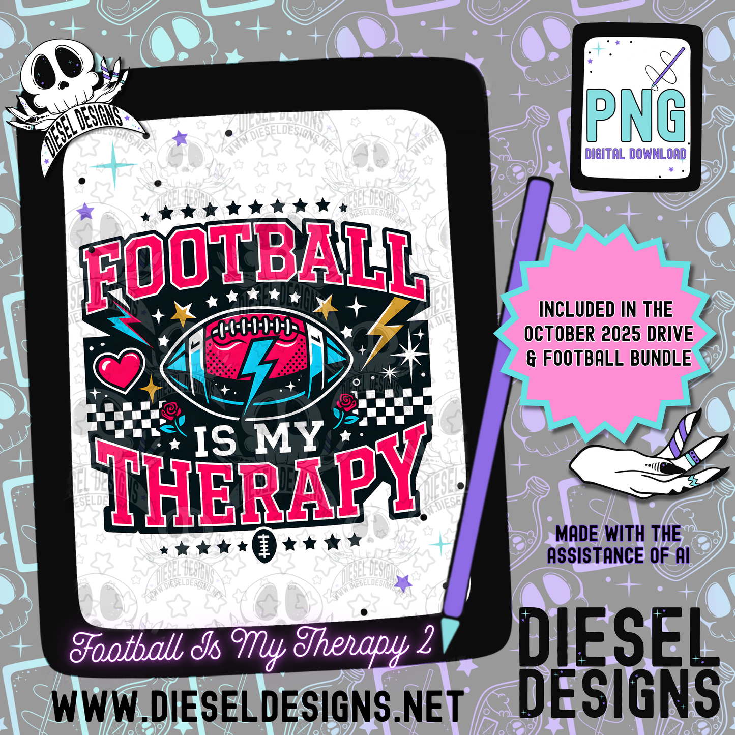 Football Bundle Bundle  | 300 DPI | Transparent PNG | Digital File Only | Bundle