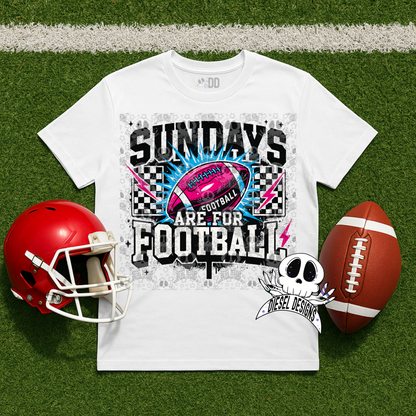Sundays Are For Football V1 PNG  | 300 DPI | Transparent PNG | Digital File Only