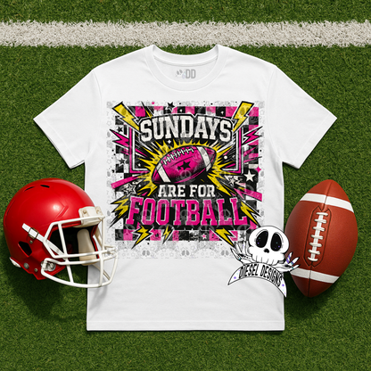 Sundays Are For Football V2 PNG  | 300 DPI | Transparent PNG | Digital File Only