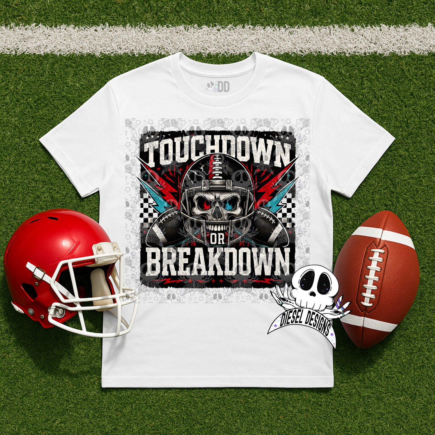 Touchdown Or Breakdown PNG  | 300 DPI | Transparent PNG | Digital File Only