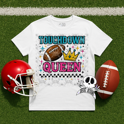Touchdown Queen PNG  | 300 DPI | Transparent PNG | Digital File Only