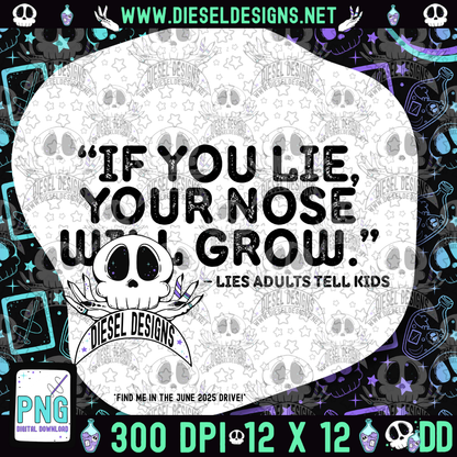 Lies Adults Tell Kids Bundle  | 300 DPI | Transparent PNG | Digital File Only | Bundle
