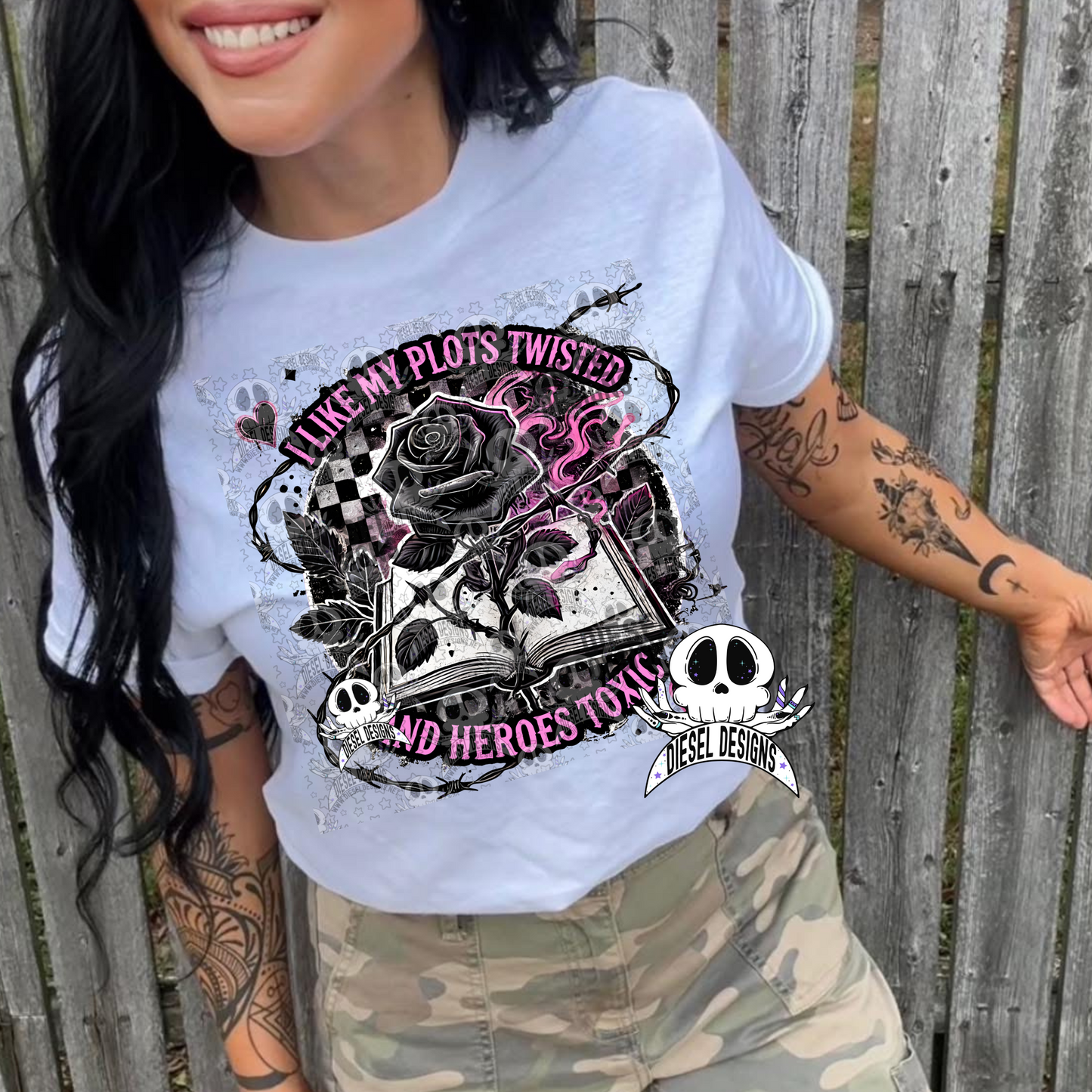 I Like My Plots Twisted Pink PNG  | 300 DPI | Transparent PNG | Digital File Only