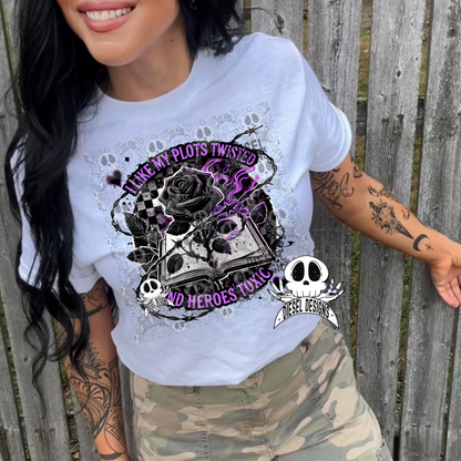 I Like My Plots Twisted Purple PNG  | 300 DPI | Transparent PNG | Digital File Only