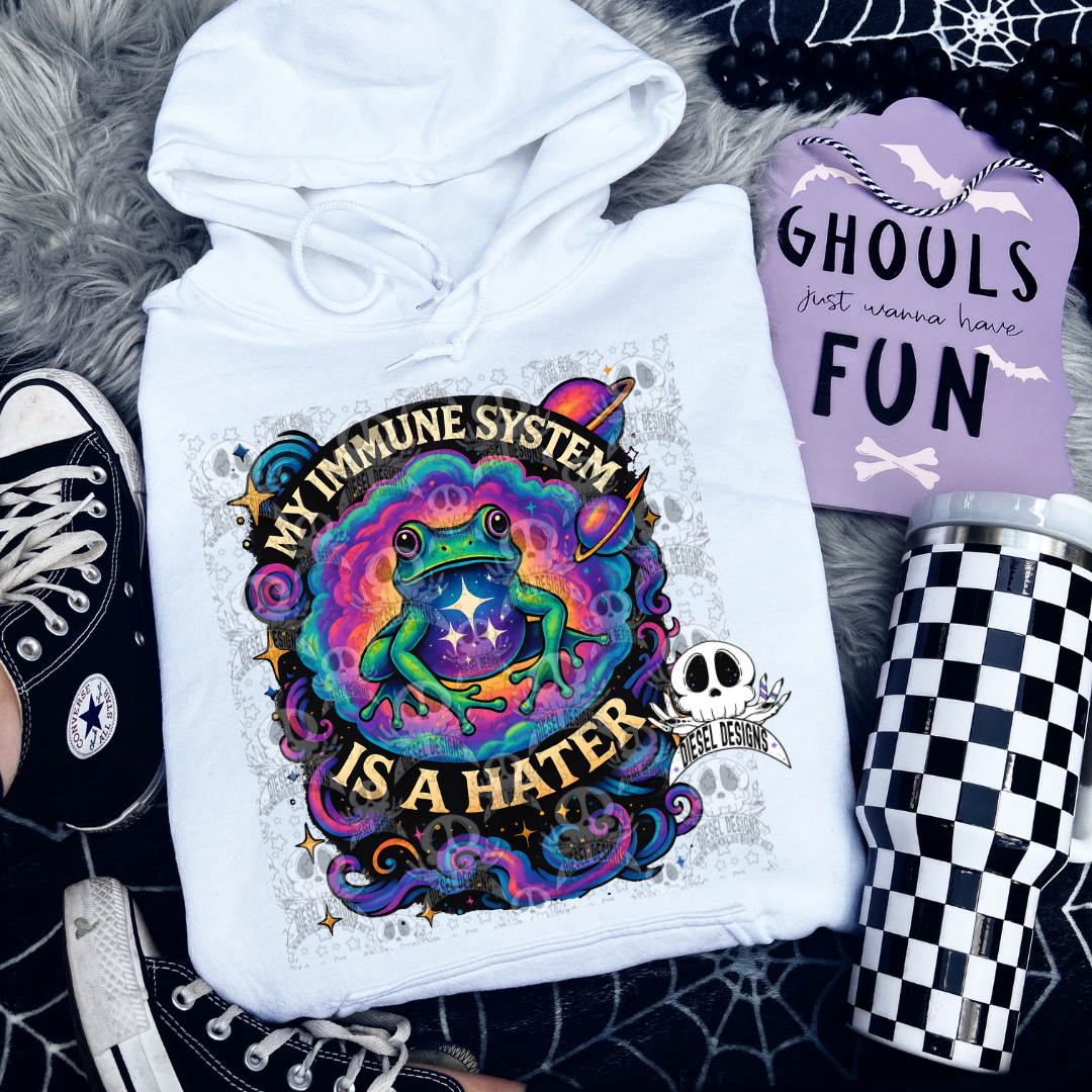 My Immune System Is A Hater V2 PNG  | 300 DPI | Transparent PNG | Digital File Only