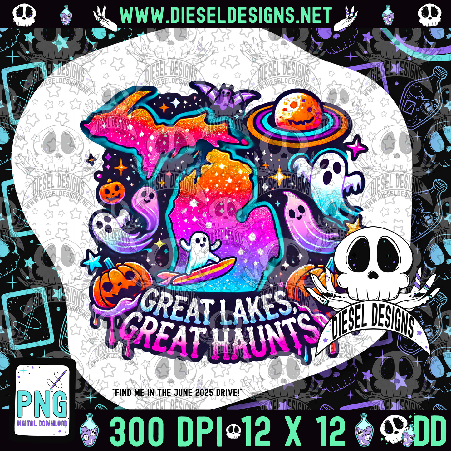 Great Lakes Great Haunts PNG  | 300 DPI | Transparent PNG | Digital File Only