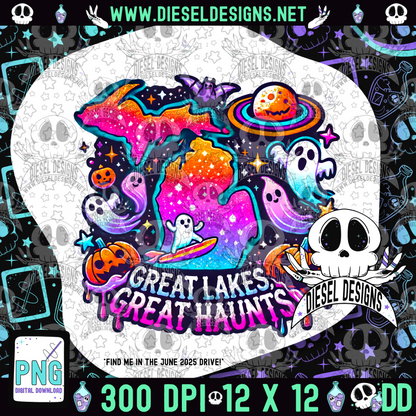 Great Lakes Great Haunts PNG  | 300 DPI | Transparent PNG | Digital File Only
