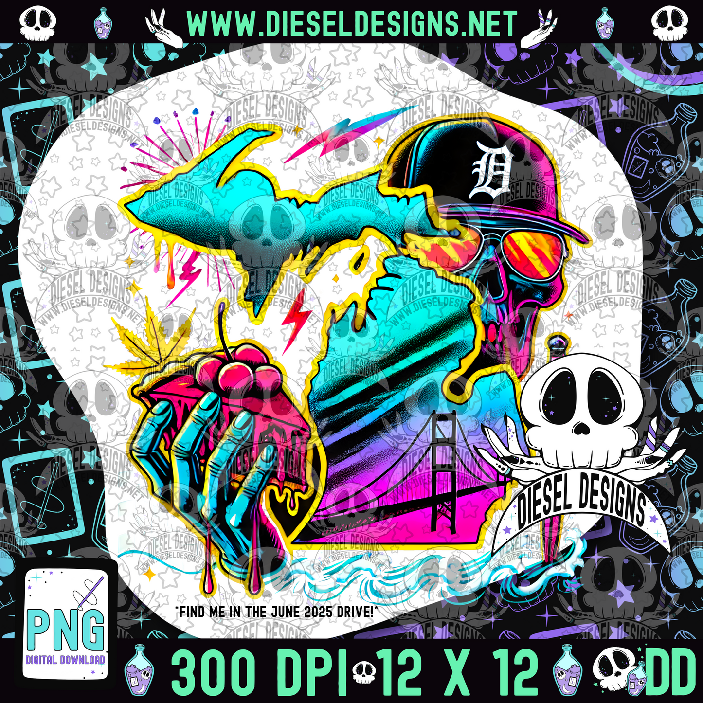 Michigan PNG  | 300 DPI | Transparent PNG | Digital File Only