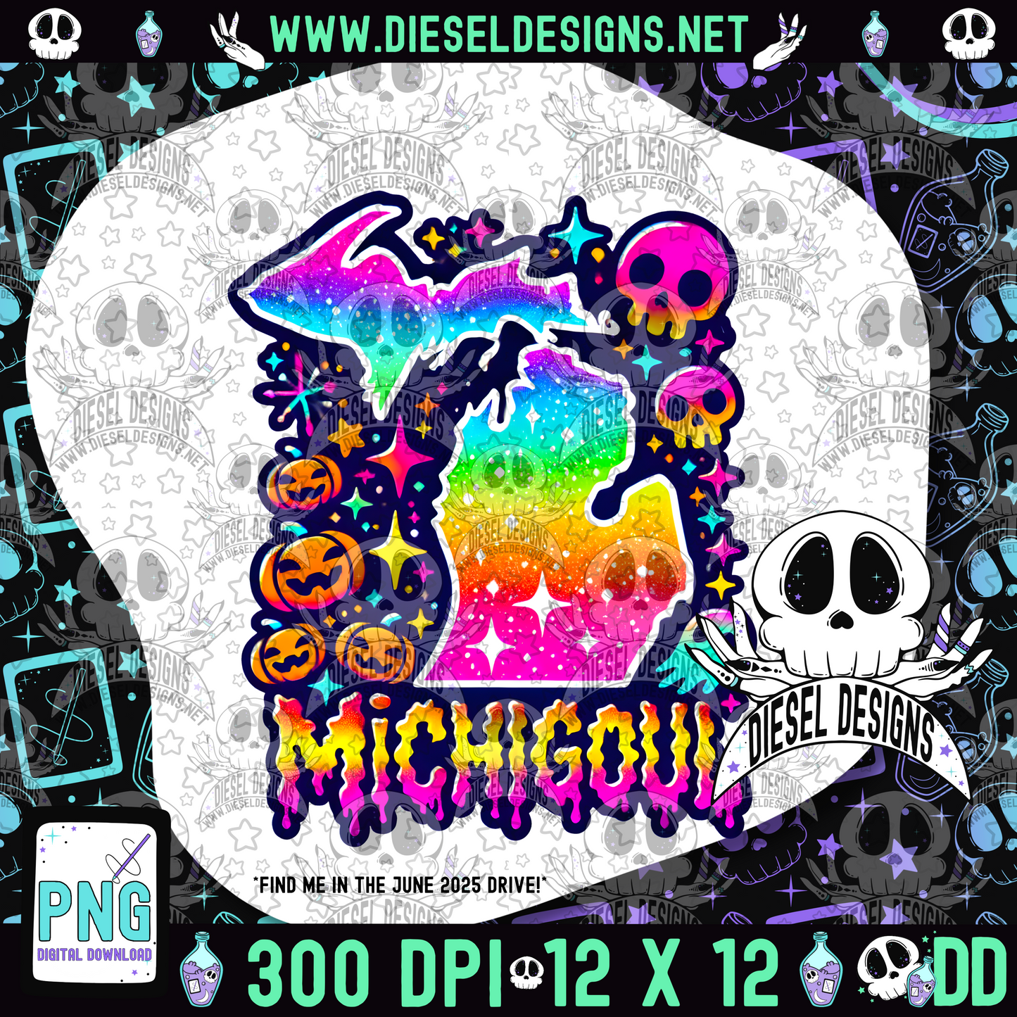 Michigoul V2 PNG  | 300 DPI | Transparent PNG | Digital File Only