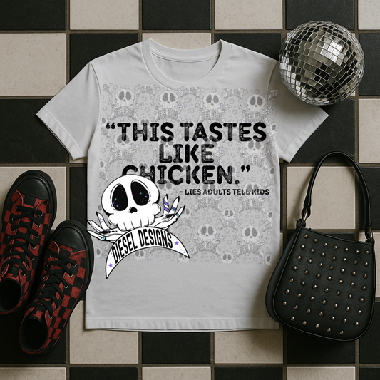 This Tastes Like Chicken PNG  | 300 DPI | Transparent PNG | Digital File Only