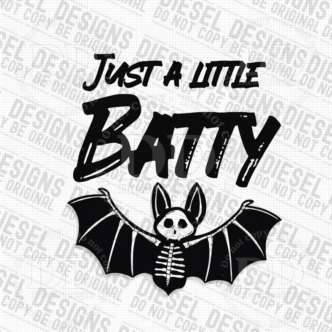 Just a little Batty  | 300 DPI | Transparent PNG | Digital File Only