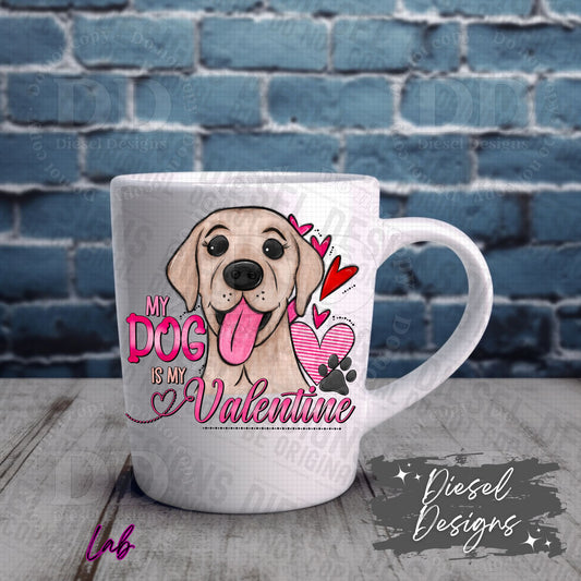 Valentine Dog - Lab | 300 DPI | Transparent PNG | Digital File Only