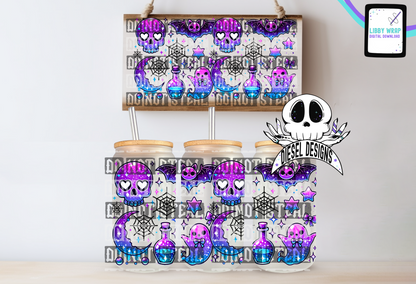Spooky Brights LIBBY WRAP | 300 DPI PNG | 16 oz Libby Wrap | Digital File Only