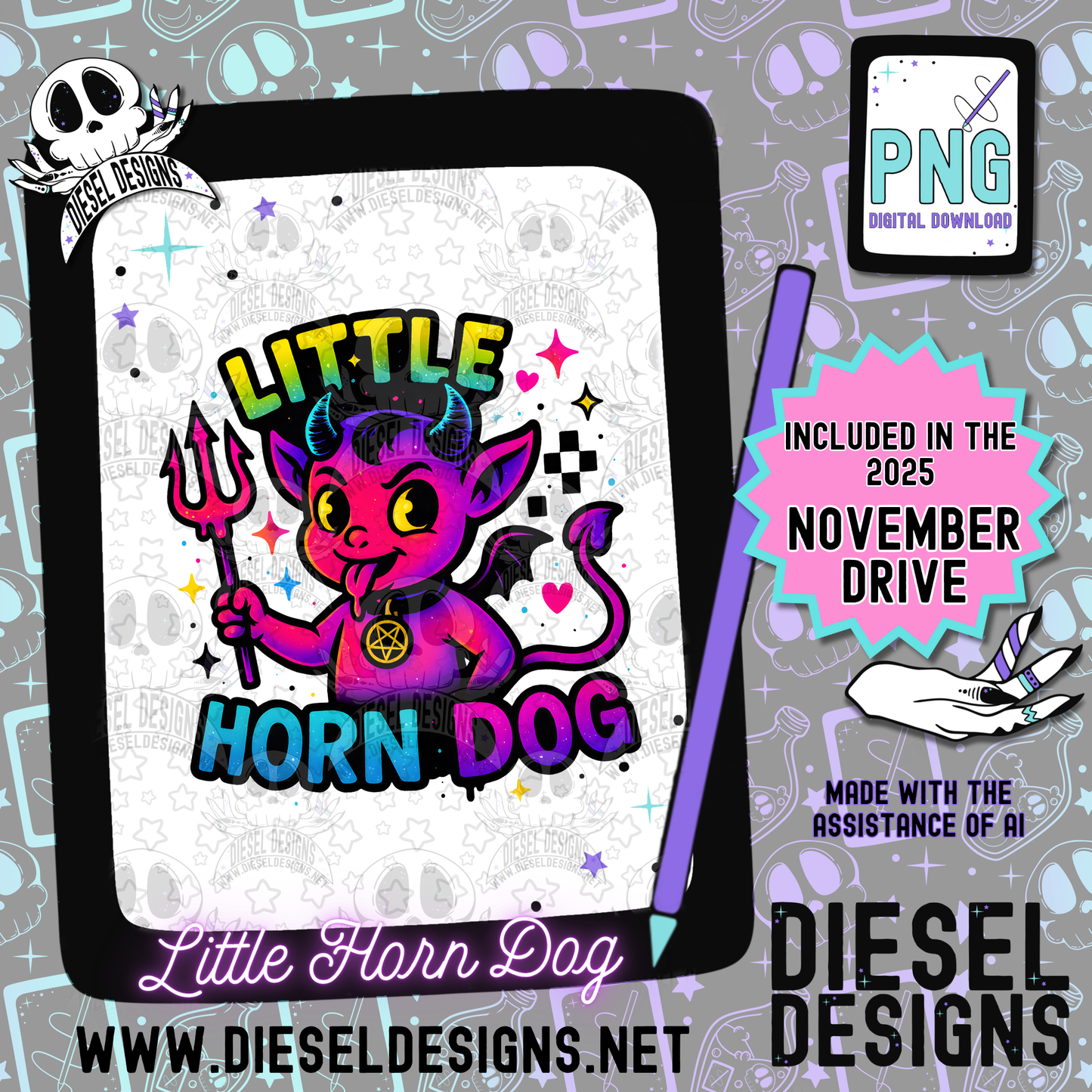 November 2025 Monthly Google Drives | 300 DPI | Transparent PNG | Seamless | Tumbler Wraps | Clipart