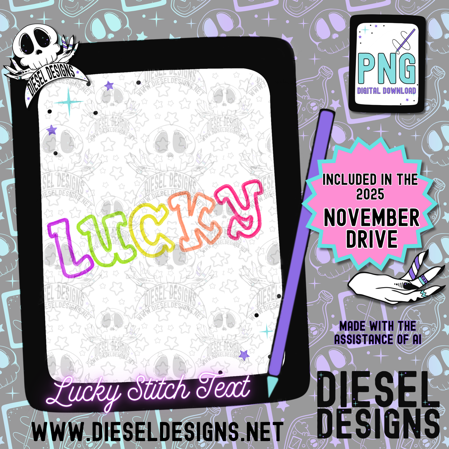 November 2025 Monthly Google Drives | 300 DPI | Transparent PNG | Seamless | Tumbler Wraps | Clipart