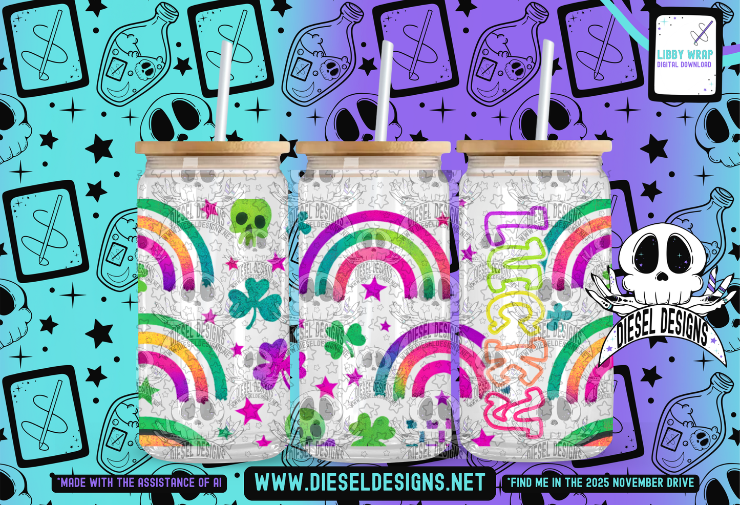 November 2025 Monthly Google Drives | 300 DPI | Transparent PNG | Seamless | Tumbler Wraps | Clipart