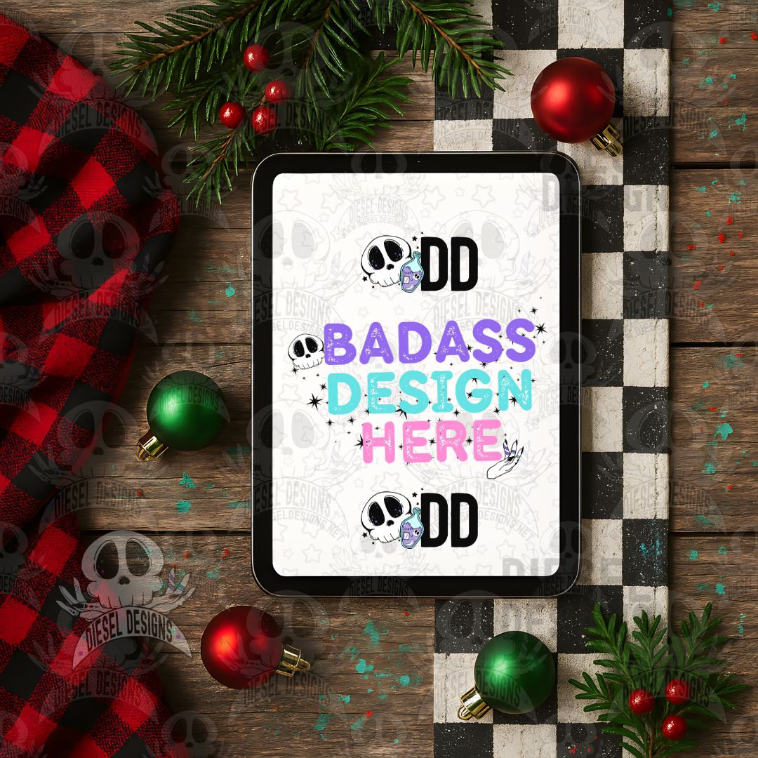 Christmas Themed Ipad AI Assisted Mock UPs Set Of 6 | PNG | Mock Up