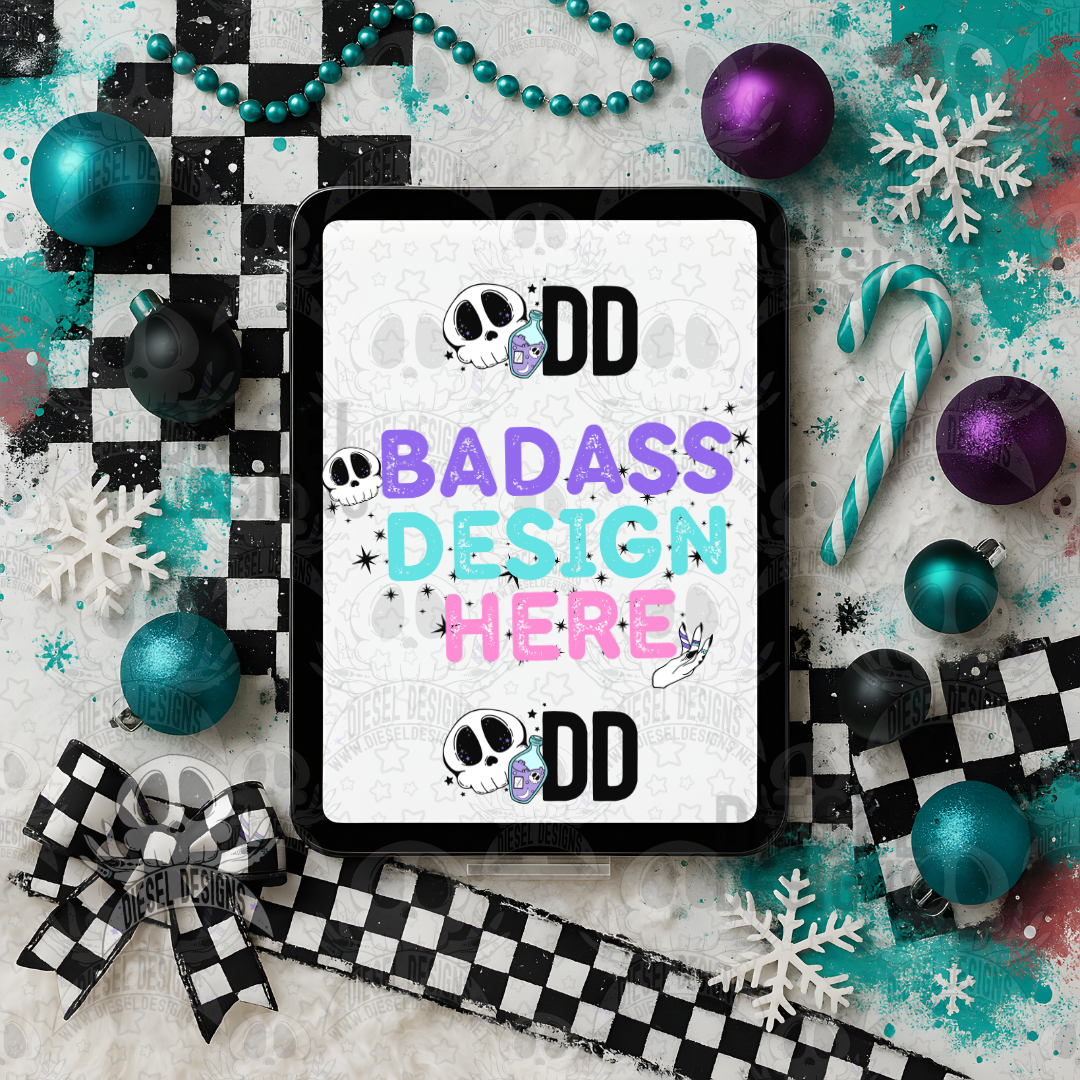 Christmas Themed Ipad AI Assisted Mock UPs Set Of 6 | PNG | Mock Up