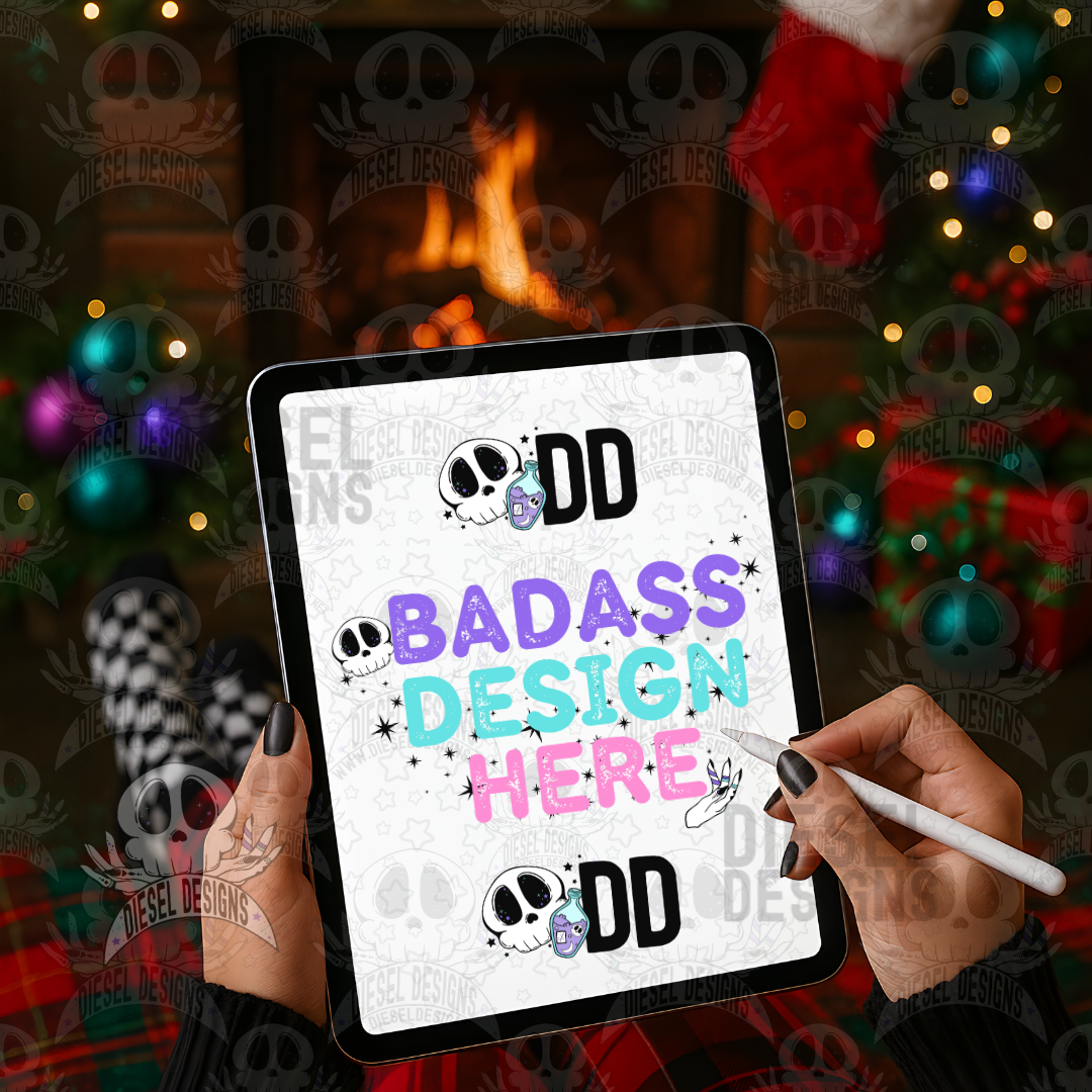 Christmas Themed Ipad AI Assisted Mock UPs Set Of 6 | PNG | Mock Up