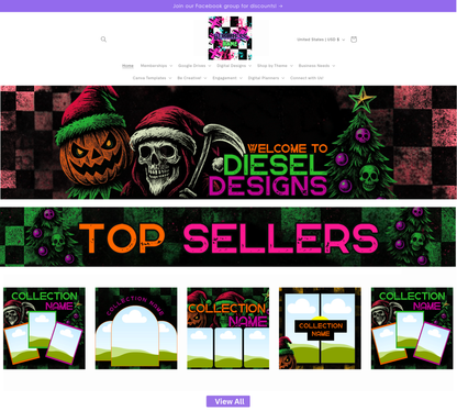 Naughty / Nice Website Kit Collab With Joyfully Creative Solutions | Edit In Canva