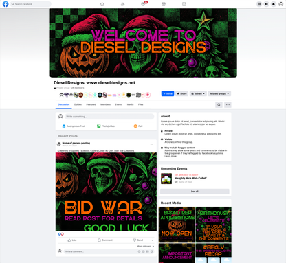 Naughty / Nice Website Kit Collab With Joyfully Creative Solutions | Edit In Canva