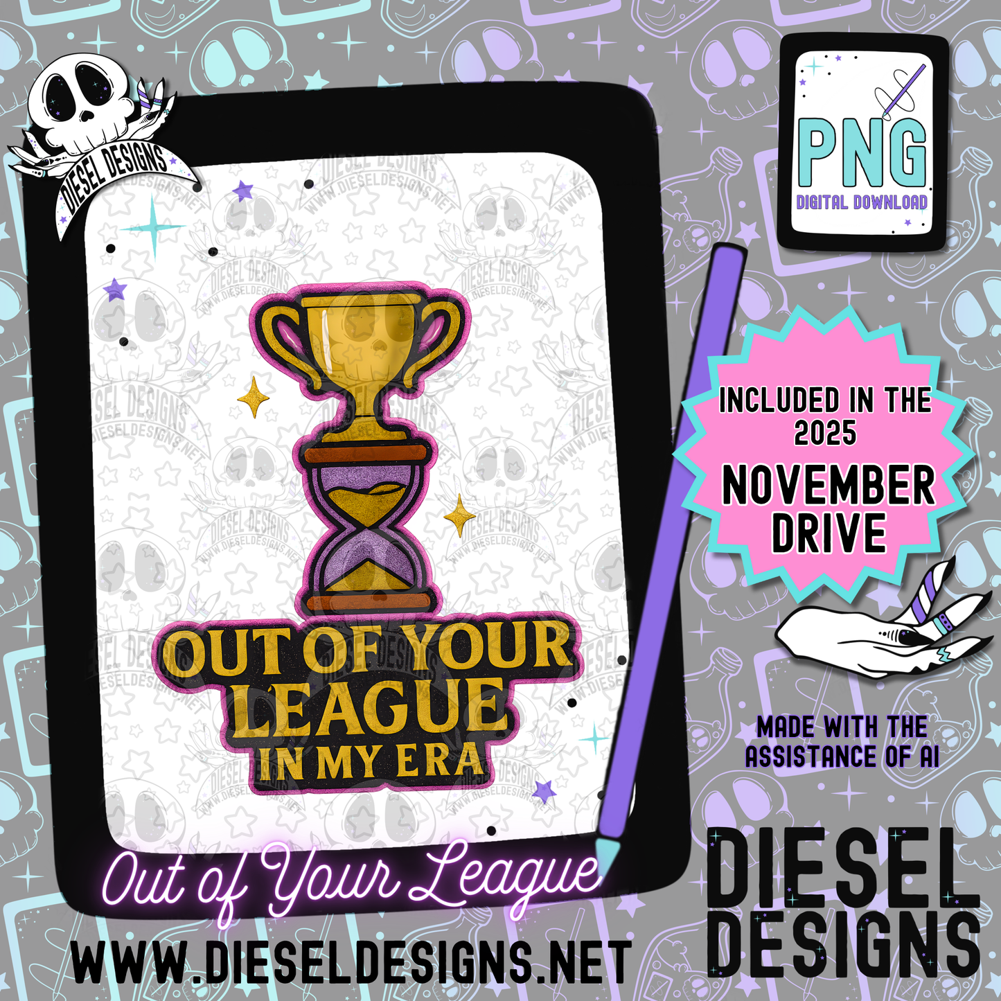 November 2025 Monthly Google Drives | 300 DPI | Transparent PNG | Seamless | Tumbler Wraps | Clipart