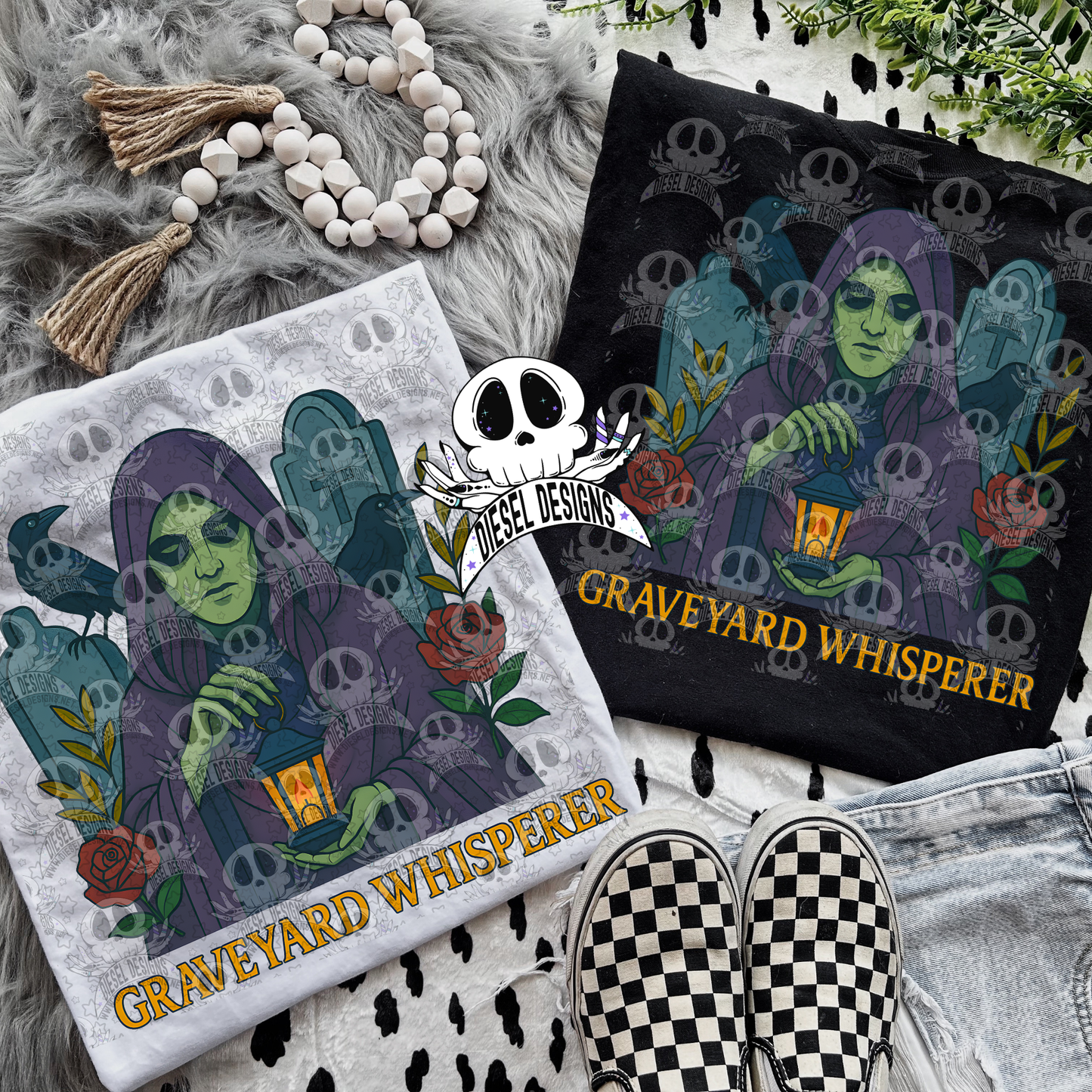 Graveyard Whisperer PNG  | 300 DPI | Transparent PNG | Digital File Only