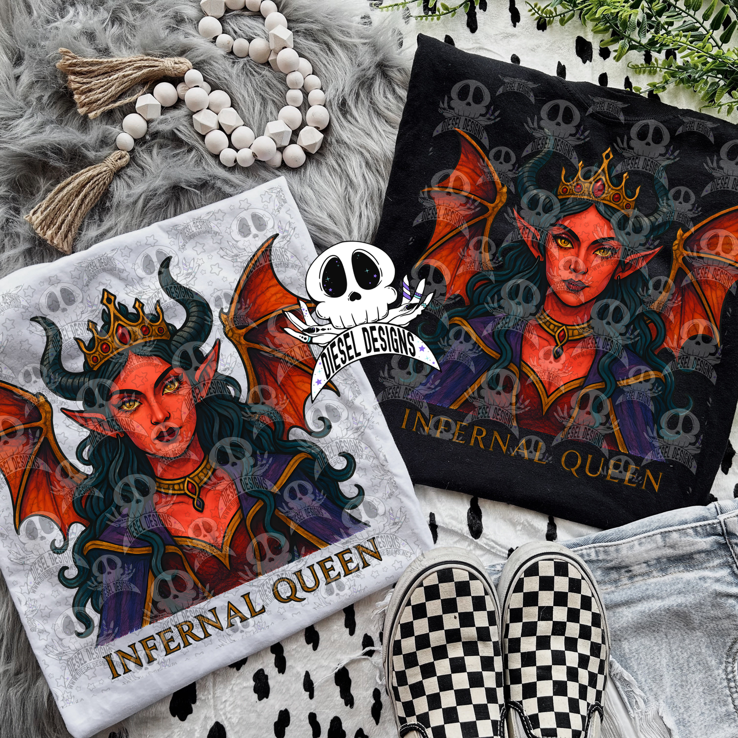 Infernal Queen PNG  | 300 DPI | Transparent PNG | Digital File Only